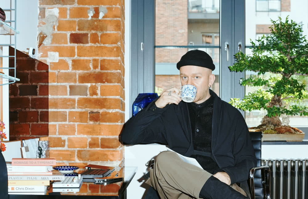 Maciej in the studio